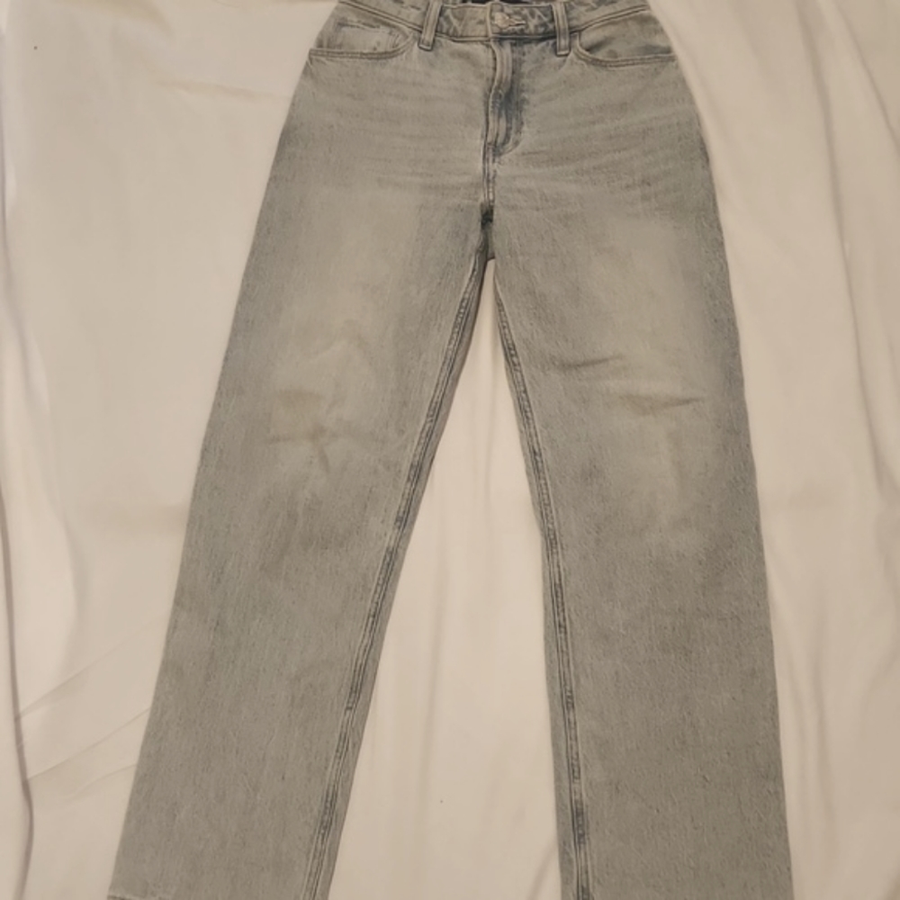 Hollister, Waist 26, Light Blue Straight leg jeans